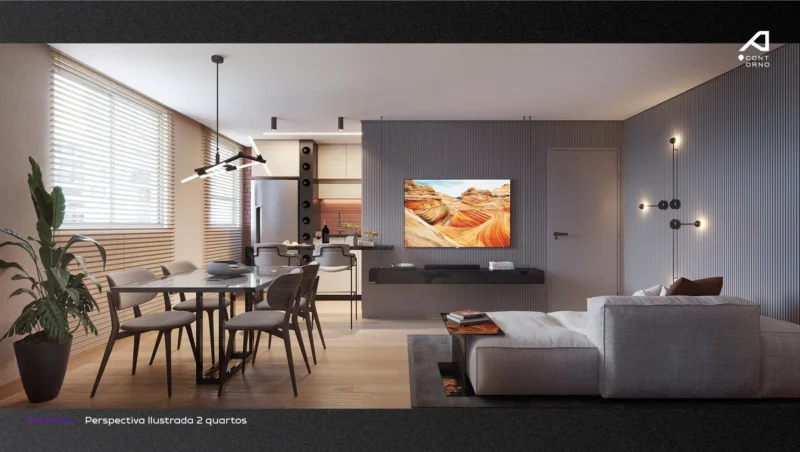 Alinea Contorno Studios 1 e 2 quartos tecnologia HOUSI®